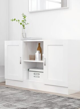 VidaXL Dressoir 120x30,5x70 cm bewerkt hout wit