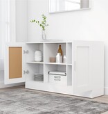 VidaXL Dressoir 120x30,5x70 cm bewerkt hout wit