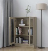VidaXL Vitrinekast 82,5x30,5x115 cm spaanplaat sonoma eikenkleurig