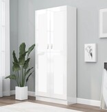 VidaXL Boekenkast 82,5x30,5x185,5 cm bewerkt hout hoogglans wit