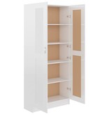 VidaXL Boekenkast 82,5x30,5x185,5 cm bewerkt hout hoogglans wit