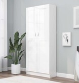 VidaXL Boekenkast 82,5x30,5x185,5 cm bewerkt hout wit