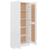 VidaXL Boekenkast 82,5x30,5x185,5 cm bewerkt hout wit