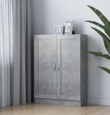 VidaXL Boekenkast 82,5x30,5x115 cm spaanplaat betongrijs
