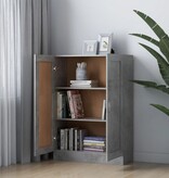 VidaXL Boekenkast 82,5x30,5x115 cm spaanplaat betongrijs