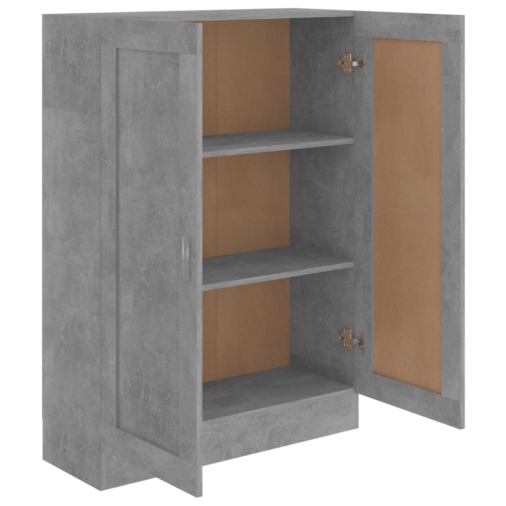 VidaXL Boekenkast 82,5x30,5x115 cm spaanplaat betongrijs