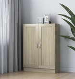VidaXL Boekenkast 82,5x30,5x115 cm spaanplaat sonoma eikenkleurig