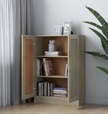 VidaXL Boekenkast 82,5x30,5x115 cm spaanplaat sonoma eikenkleurig