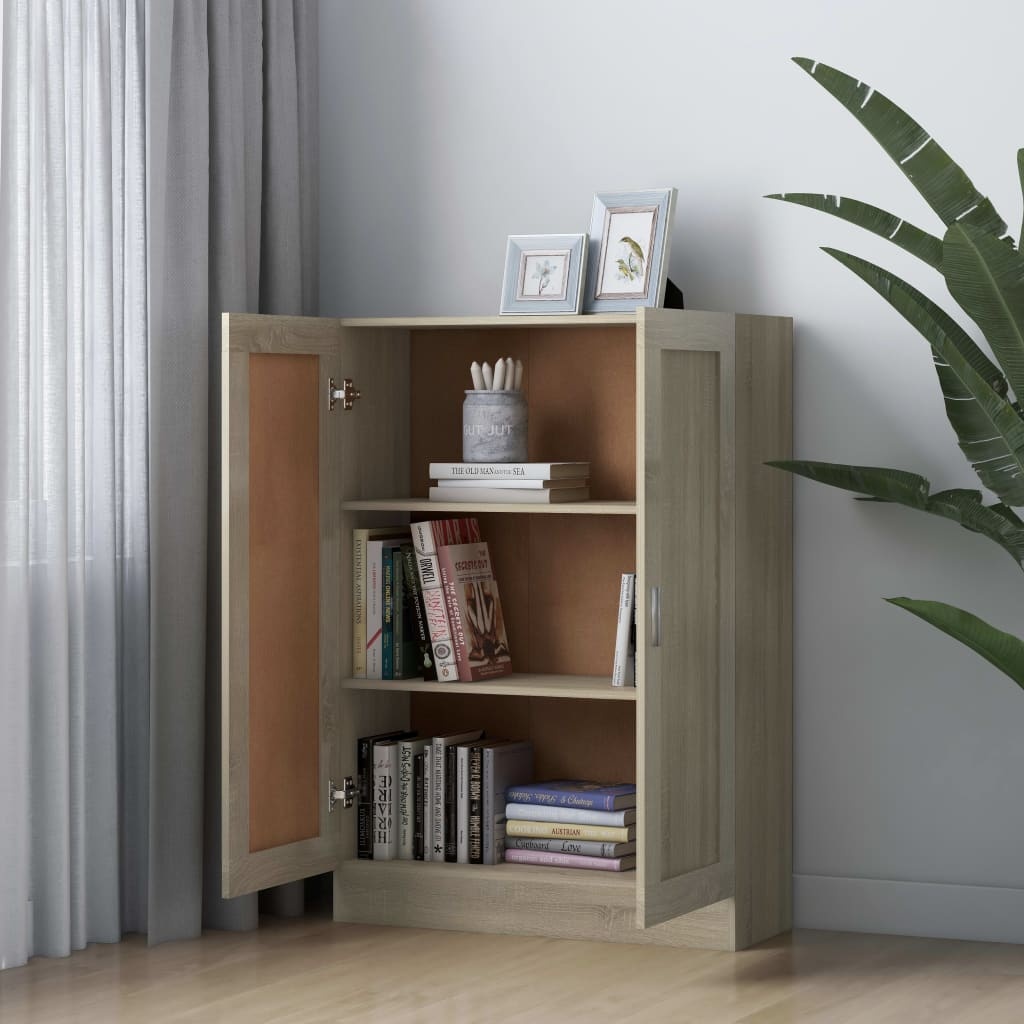 VidaXL Boekenkast 82,5x30,5x115 cm spaanplaat sonoma eikenkleurig