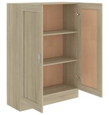 VidaXL Boekenkast 82,5x30,5x115 cm spaanplaat sonoma eikenkleurig
