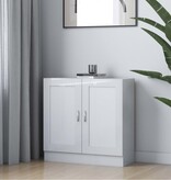 VidaXL Boekenkast 82,5x30,5x80 cm bewerkt hout hoogglans wit