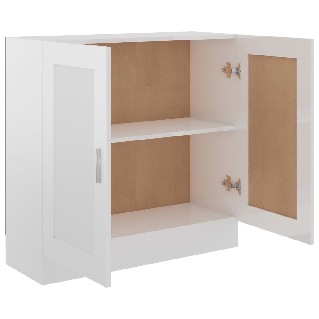 VidaXL Boekenkast 82,5x30,5x80 cm bewerkt hout hoogglans wit