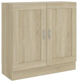 VidaXL Boekenkast 82,5x30,5x80 cm bewerkt hout sonoma eikenkleurig
