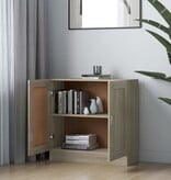 VidaXL Boekenkast 82,5x30,5x80 cm bewerkt hout sonoma eikenkleurig