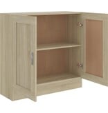 VidaXL Boekenkast 82,5x30,5x80 cm bewerkt hout sonoma eikenkleurig