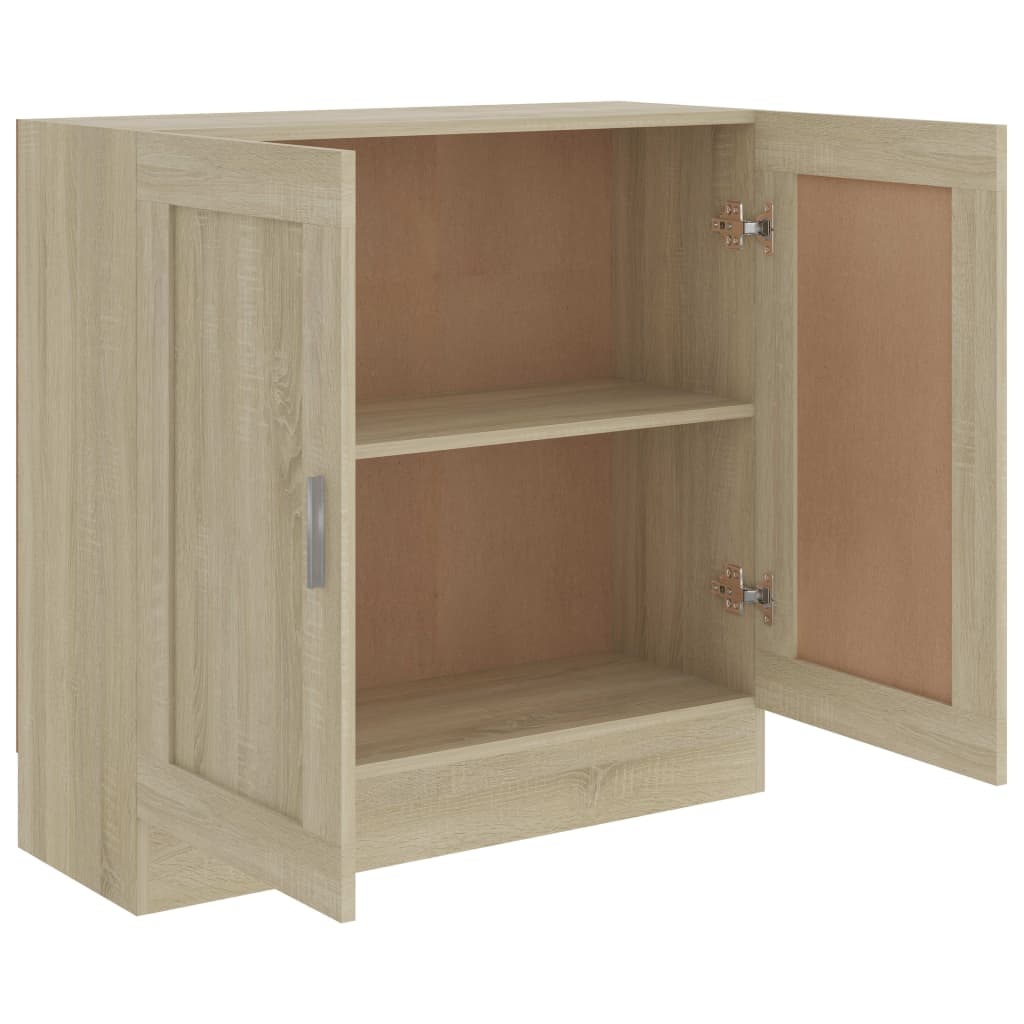 VidaXL Boekenkast 82,5x30,5x80 cm bewerkt hout sonoma eikenkleurig