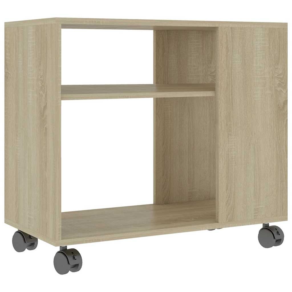 VidaXL Bijzettafel 70x35x55 cm bewerkt hout sonoma eikenkleurig