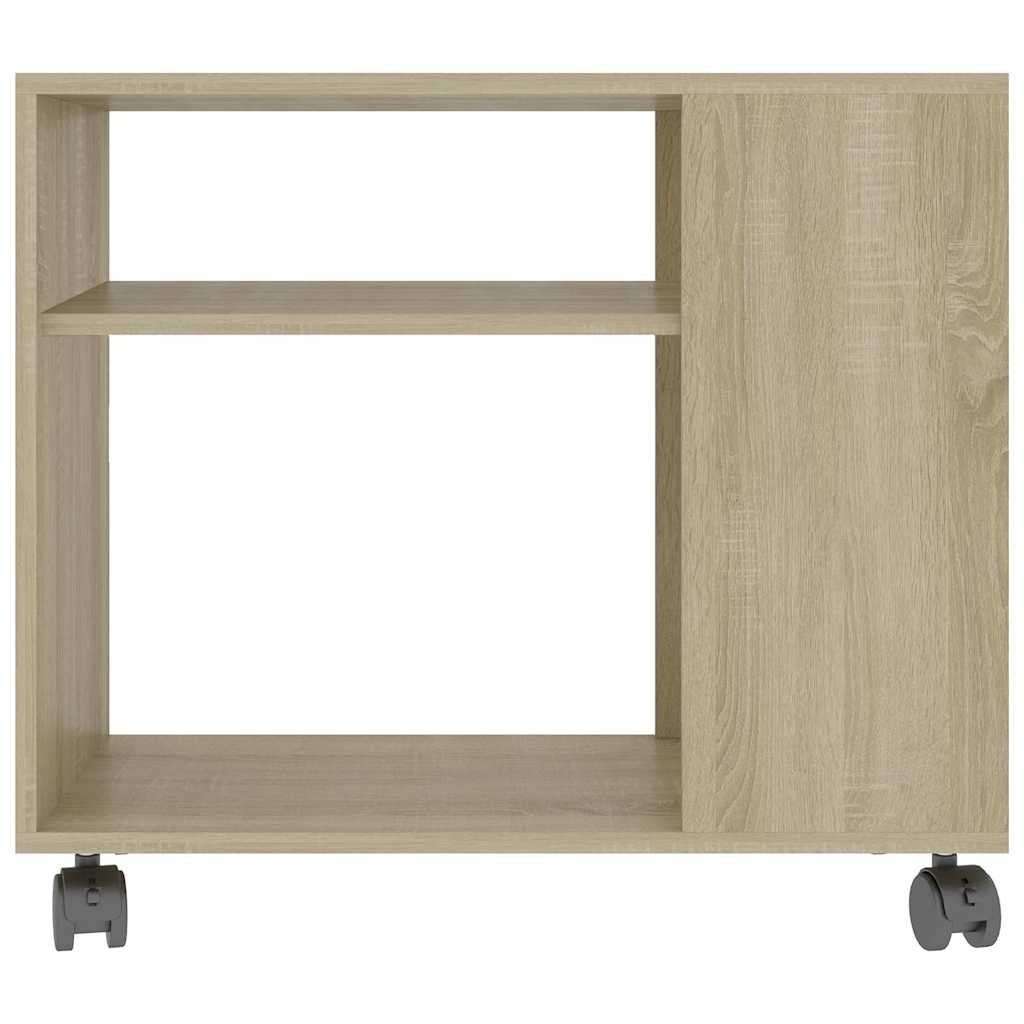 VidaXL Bijzettafel 70x35x55 cm bewerkt hout sonoma eikenkleurig