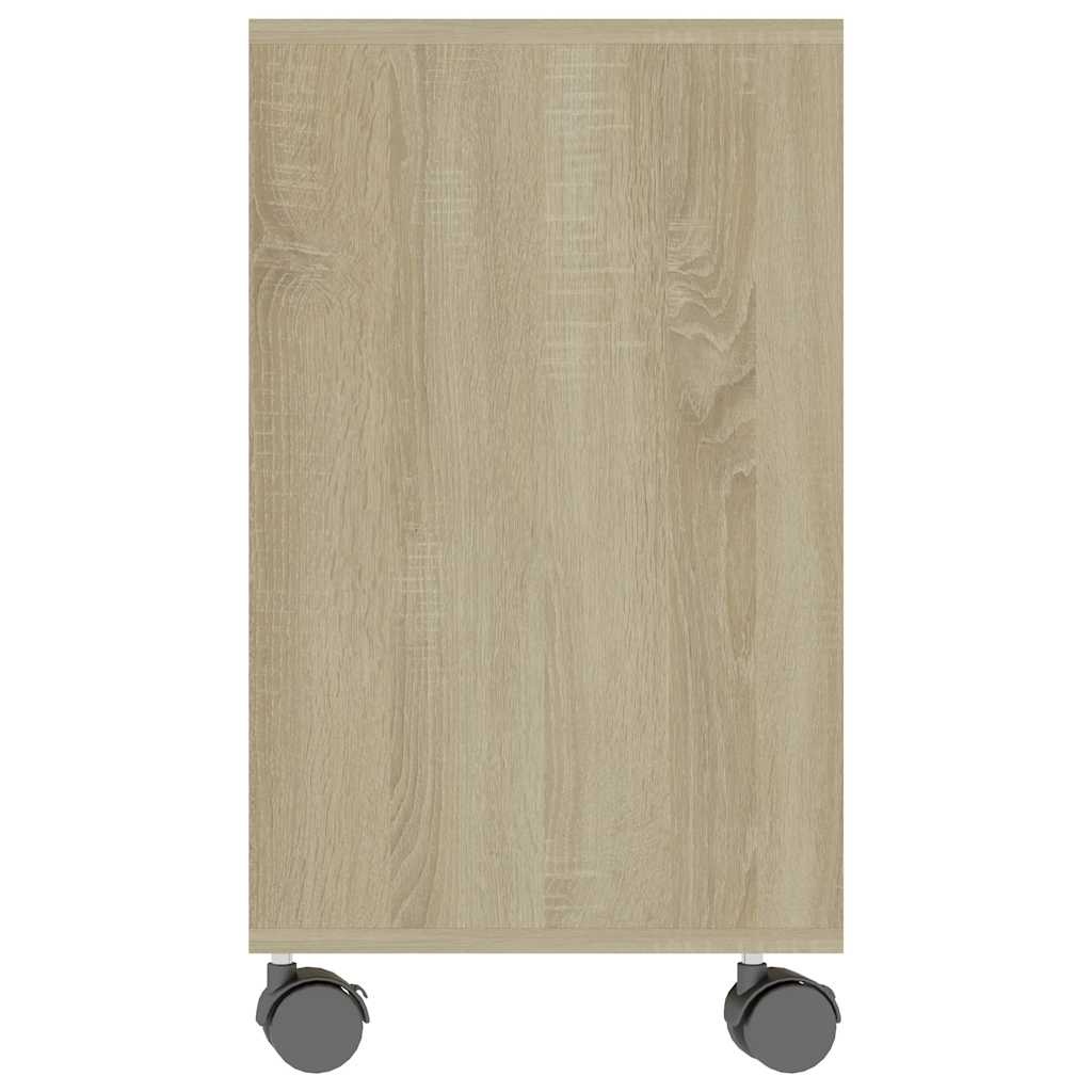 VidaXL Bijzettafel 70x35x55 cm bewerkt hout sonoma eikenkleurig