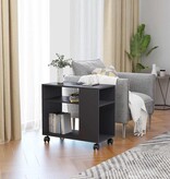 VidaXL Bijzettafel 70x35x55 cm bewerkt hout grijs