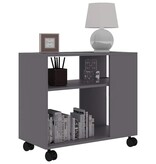 VidaXL Bijzettafel 70x35x55 cm bewerkt hout grijs