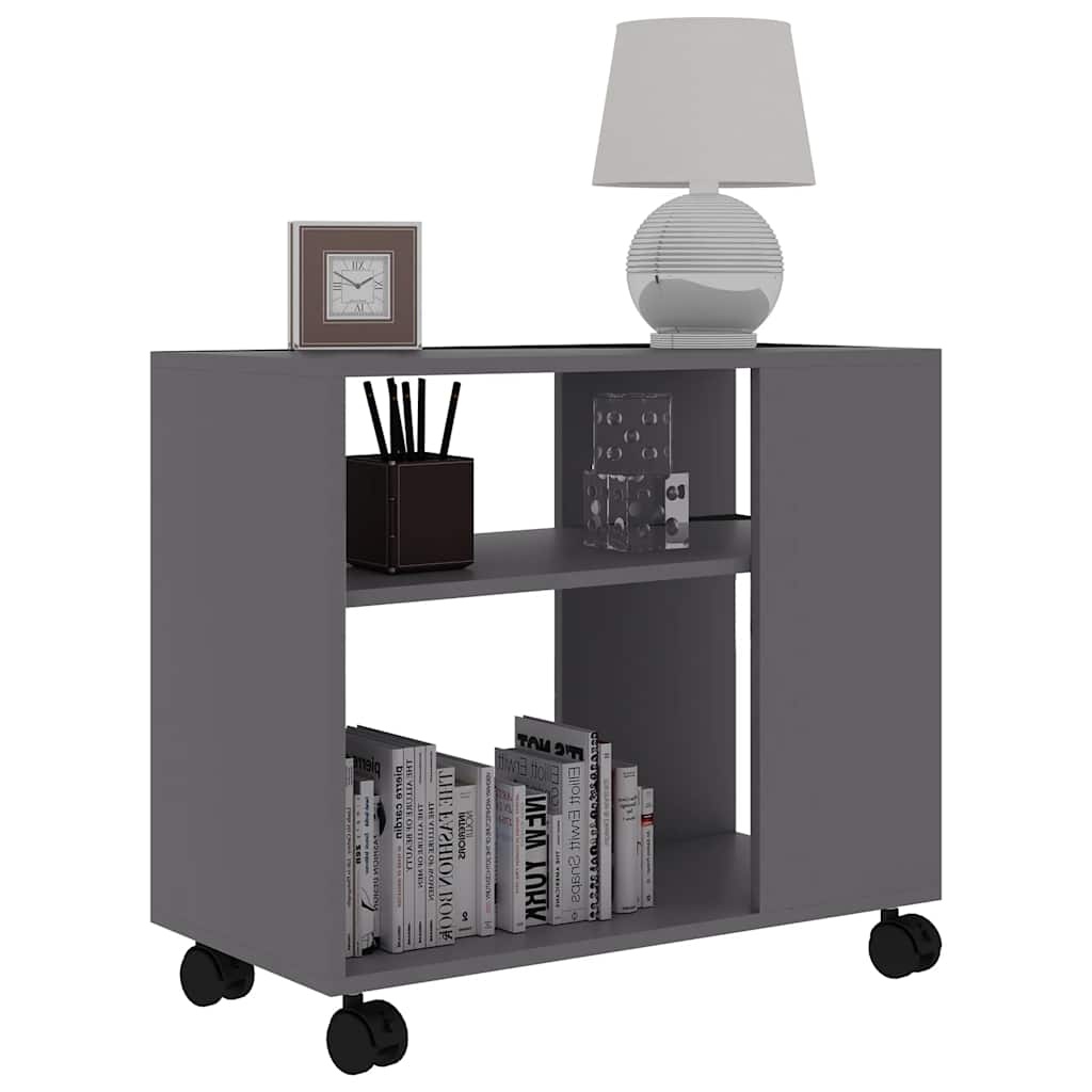 VidaXL Bijzettafel 70x35x55 cm bewerkt hout grijs