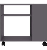 VidaXL Bijzettafel 70x35x55 cm bewerkt hout grijs