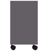 VidaXL Bijzettafel 70x35x55 cm bewerkt hout grijs