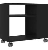 VidaXL Bijzettafel 70x35x55 cm bewerkt hout zwart