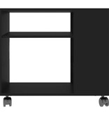 VidaXL Bijzettafel 70x35x55 cm bewerkt hout zwart