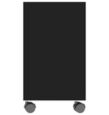 VidaXL Bijzettafel 70x35x55 cm bewerkt hout zwart