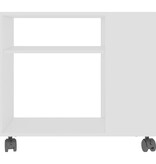 VidaXL Bijzettafel 70x35x55 cm bewerkt hout wit