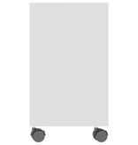 VidaXL Bijzettafel 70x35x55 cm bewerkt hout wit