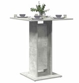 VidaXL Bistrotafel 60x60x75 cm bewerkt hout betongrijs