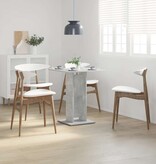VidaXL Bistrotafel 60x60x75 cm bewerkt hout betongrijs