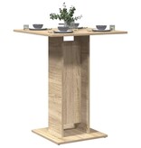 VidaXL Bistrotafel 60x60x75 cm bewerkt hout sonoma eikenkleurig