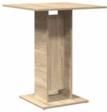 VidaXL Bistrotafel 60x60x75 cm bewerkt hout sonoma eikenkleurig
