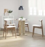 VidaXL Bistrotafel 60x60x75 cm bewerkt hout sonoma eikenkleurig