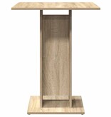 VidaXL Bistrotafel 60x60x75 cm bewerkt hout sonoma eikenkleurig