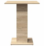 VidaXL Bistrotafel 60x60x75 cm bewerkt hout sonoma eikenkleurig