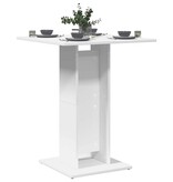 VidaXL Bistrotafel 60x60x75 cm bewerkt hout wit