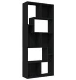 VidaXL Boekenkast 67x24x161 cm bewerkt hout zwart