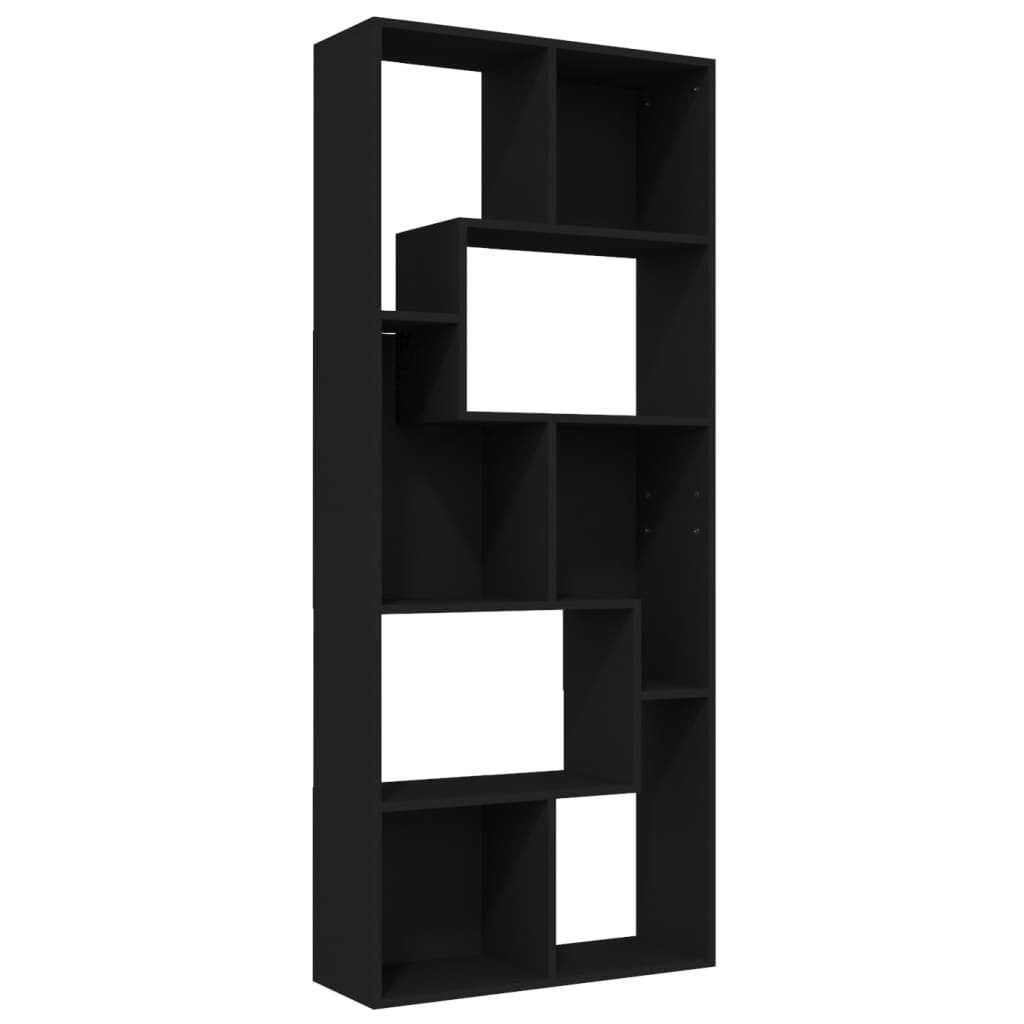 VidaXL Boekenkast 67x24x161 cm bewerkt hout zwart