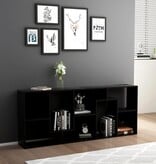 VidaXL Boekenkast 67x24x161 cm bewerkt hout zwart