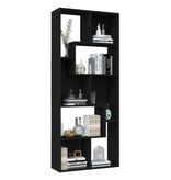 VidaXL Boekenkast 67x24x161 cm bewerkt hout zwart