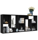 VidaXL Boekenkast 67x24x161 cm bewerkt hout zwart