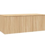 VidaXL Tv-meubel 80x34x30 cm bewerkt hout sonoma eikenkleurig