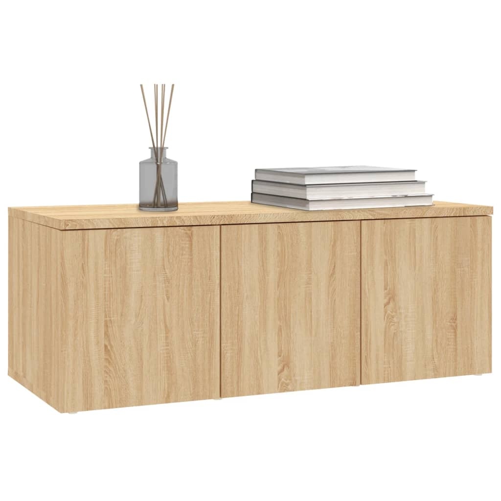 VidaXL Tv-meubel 80x34x30 cm bewerkt hout sonoma eikenkleurig