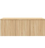 VidaXL Tv-meubel 80x34x30 cm bewerkt hout sonoma eikenkleurig