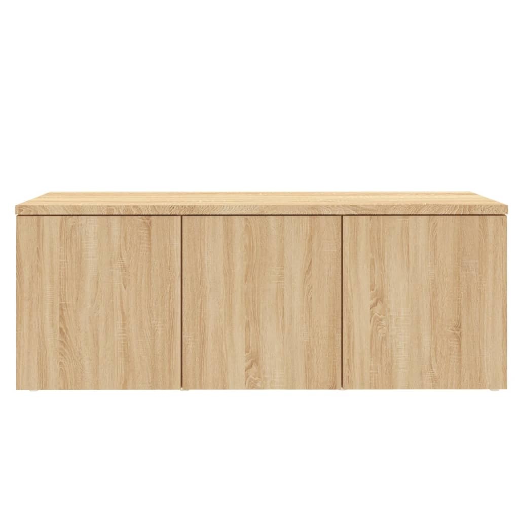 VidaXL Tv-meubel 80x34x30 cm bewerkt hout sonoma eikenkleurig